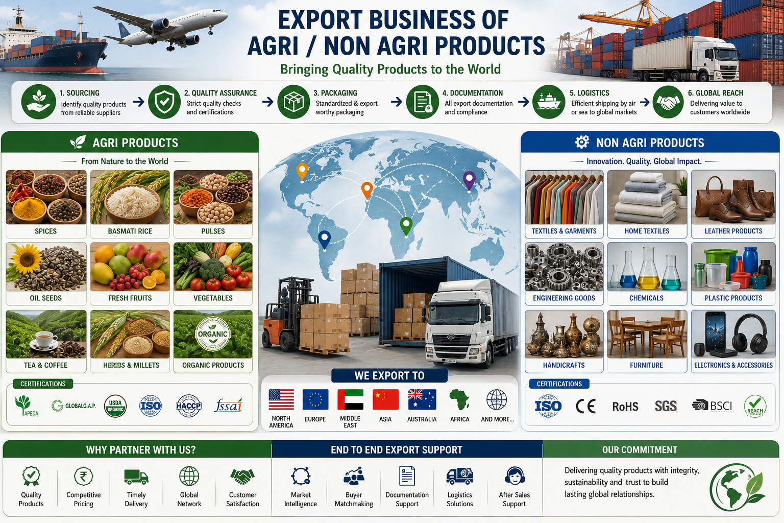 Export Business of Agri / Non Agri Products