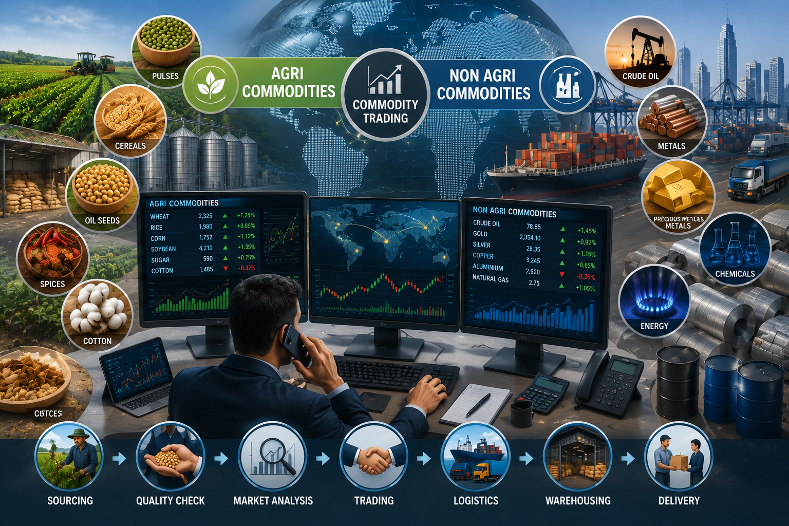 Commodity trading (Agri / Non Agri) 