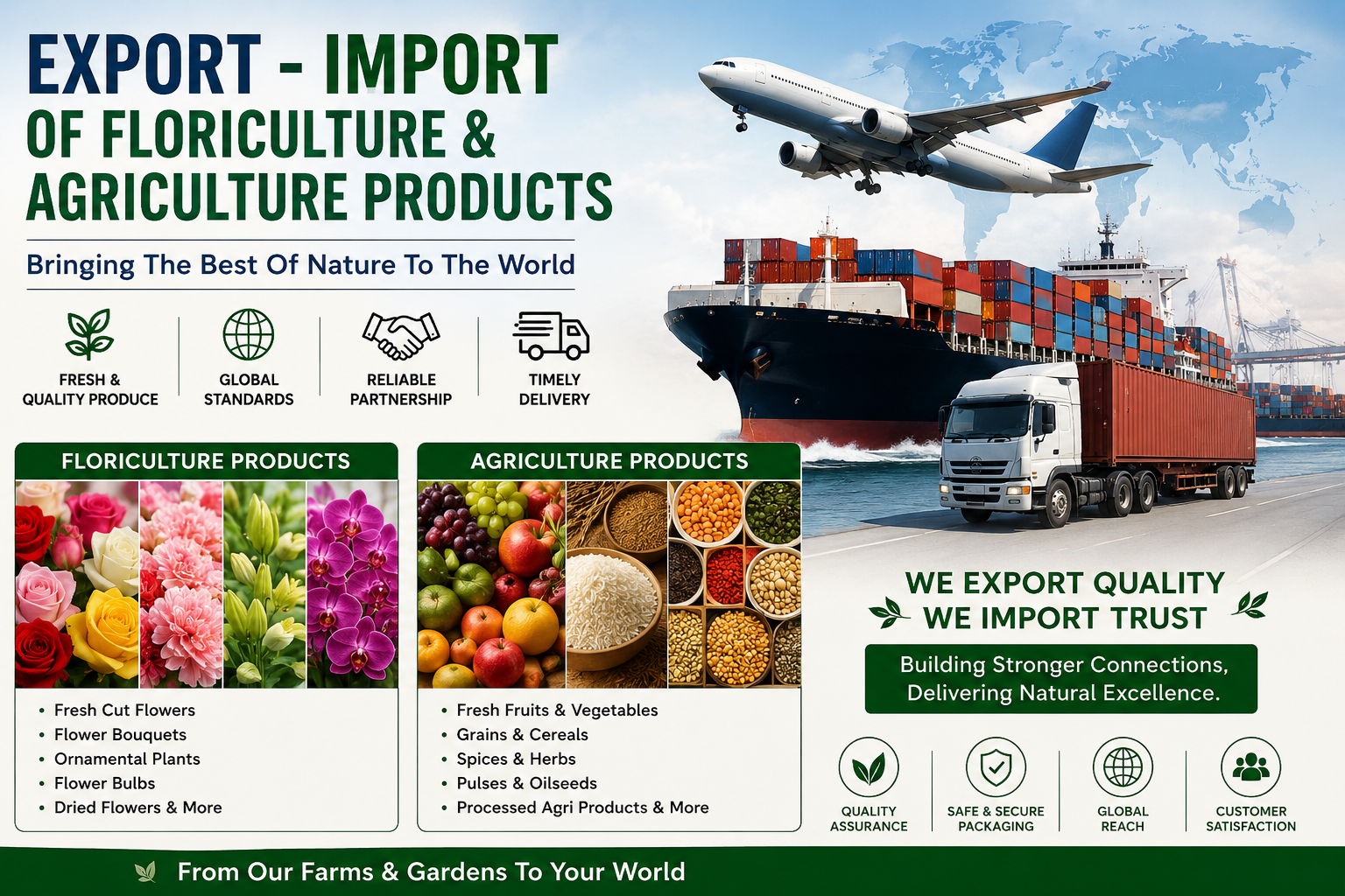 Export / Import Business of Agriculture Products